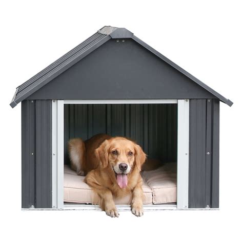 dog house metal design|waterproof metal dog house.